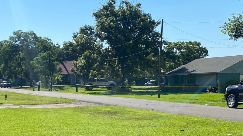 Crime scene now lines the scene of an overnight standoff at a Honey Grove home that left an...