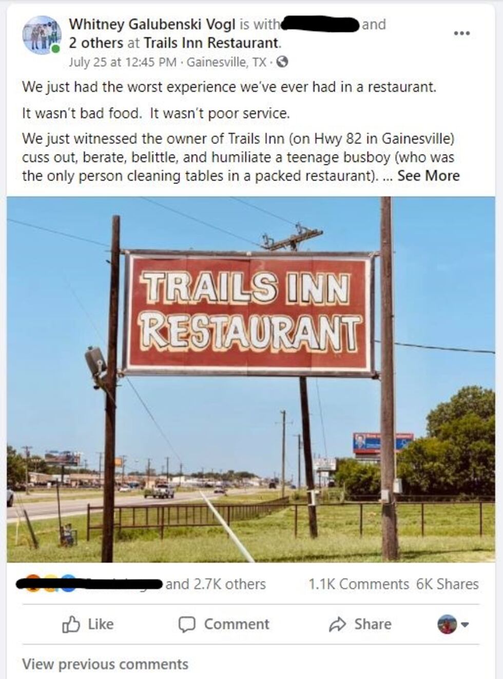 Residents of Gainesville are up in arms, after a social media post went viral over the...