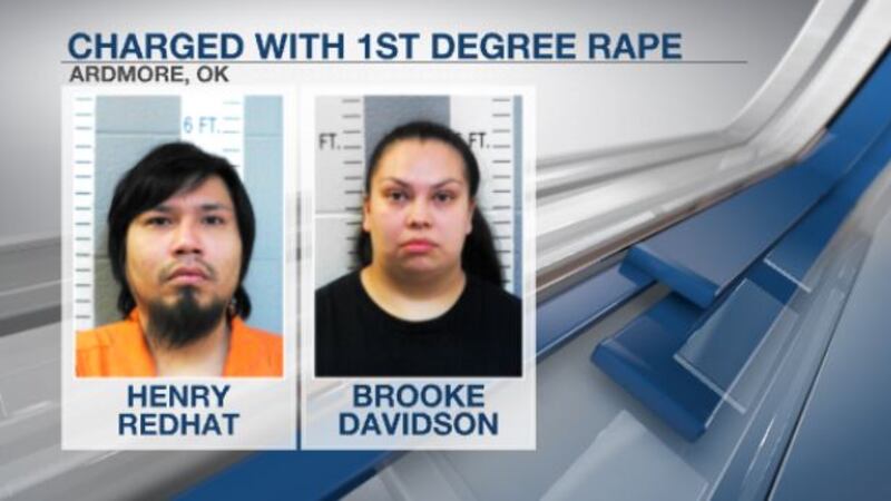 Henry Redhat and Brooke Davidson are charged with first-degree rape.