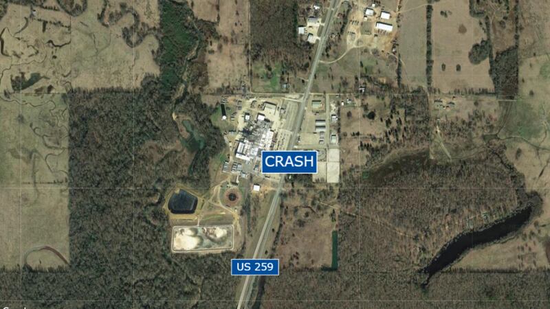A crash in McCurtain County sent two men to the hospital on Friday.