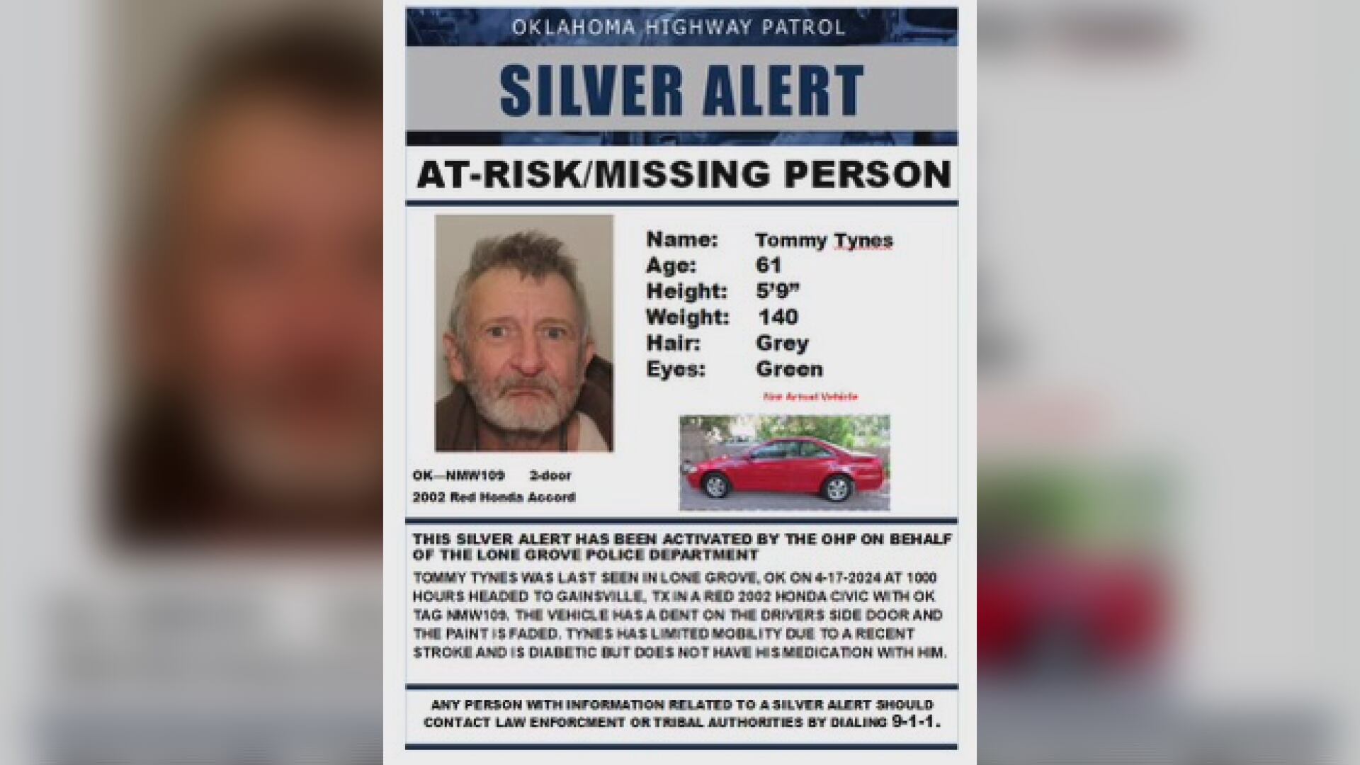 Unidentified remains, missing Lone Grove man's car found in Texas - Vimarsana News
